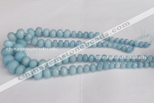 CCN2759 15.5 inches 5*8mm - 12*16mm faceted rondelle candy jade beads