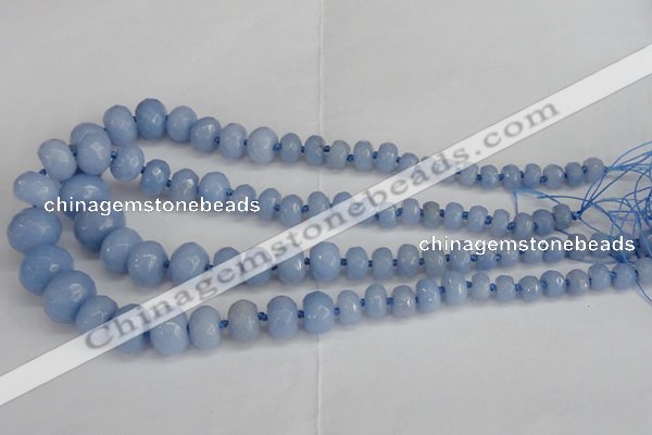 CCN2760 15.5 inches 5*8mm - 12*16mm faceted rondelle candy jade beads