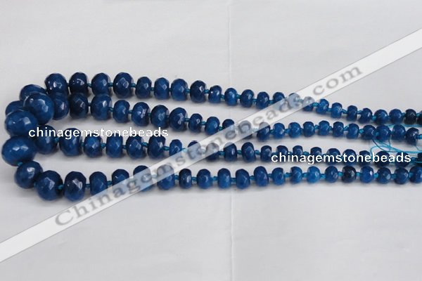 CCN2762 15.5 inches 5*8mm - 12*16mm faceted rondelle candy jade beads