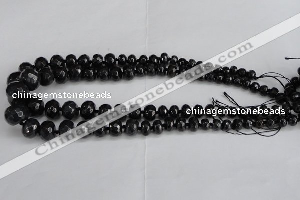 CCN2763 15.5 inches 5*8mm - 12*16mm faceted rondelle candy jade beads