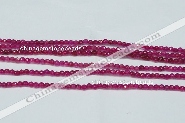 CCN2811 15.5 inches 3mm tiny faceted round candy jade beads