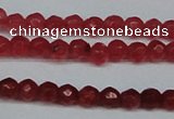 CCN2812 15.5 inches 3mm tiny faceted round candy jade beads