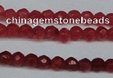 CCN2812 15.5 inches 3mm tiny faceted round candy jade beads