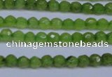 CCN2817 15.5 inches 3mm tiny faceted round candy jade beads