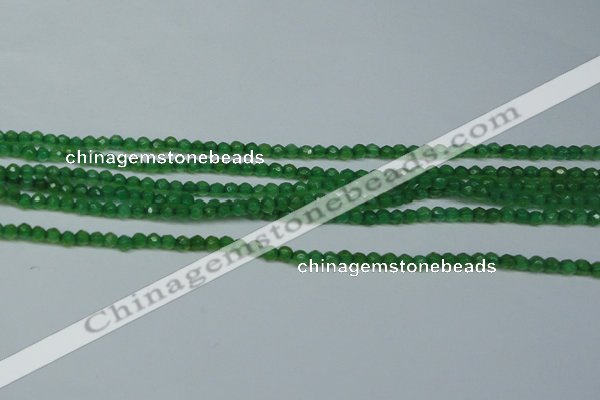 CCN2819 15.5 inches 3mm tiny faceted round candy jade beads