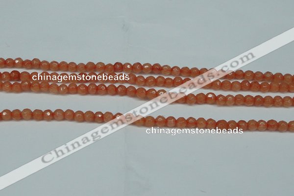 CCN2820 15.5 inches 4mm tiny faceted round candy jade beads