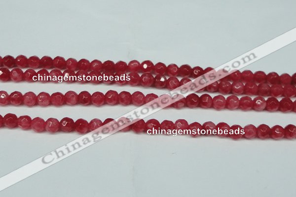 CCN2831 15.5 inches 5mm faceted round candy jade beads