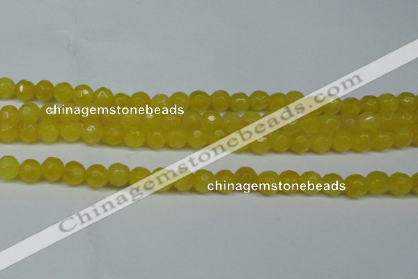 CCN2833 15.5 inches 5mm faceted round candy jade beads