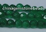 CCN2835 15.5 inches 5mm faceted round candy jade beads