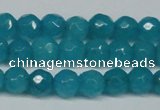 CCN2836 15.5 inches 5mm faceted round candy jade beads