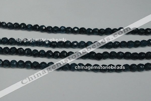 CCN2837 15.5 inches 5mm faceted round candy jade beads