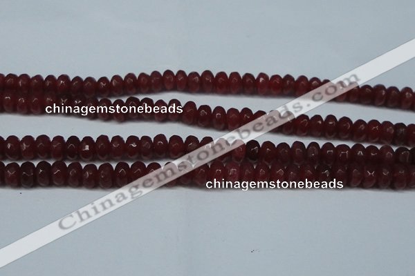 CCN2850 15.5 inches 2*4mm faceted rondelle candy jade beads