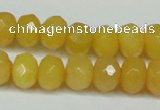 CCN2861 15.5 inches 4*6mm faceted rondelle candy jade beads