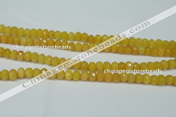 CCN2861 15.5 inches 4*6mm faceted rondelle candy jade beads