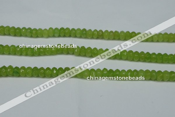 CCN2862 15.5 inches 4*6mm faceted rondelle candy jade beads