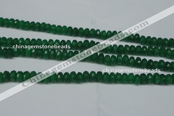 CCN2864 15.5 inches 4*6mm faceted rondelle candy jade beads