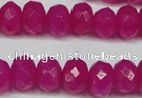 CCN2871 15.5 inches 5*8mm faceted rondelle candy jade beads