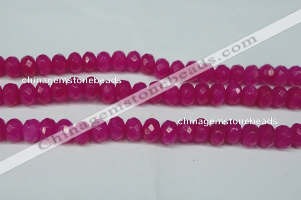 CCN2871 15.5 inches 5*8mm faceted rondelle candy jade beads