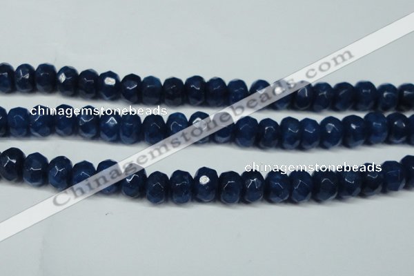 CCN2877 15.5 inches 5*8mm faceted rondelle candy jade beads