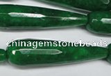 CCN2901 15.5 inches 12*50mm faceted teardrop candy jade beads