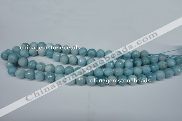 CCN2933 15.5 inches 10mm faceted round candy jade beads