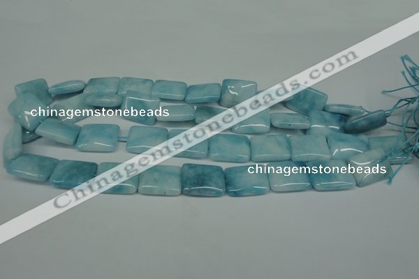 CCN2940 15.5 inches 13*18mm rectangle candy jade beads wholesale