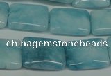 CCN2941 15.5 inches 15*20mm rectangle candy jade beads wholesale