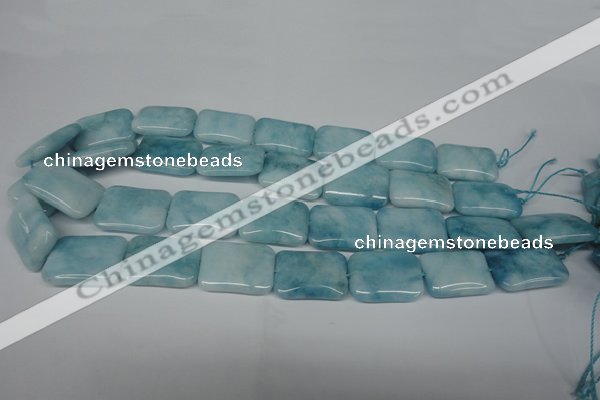 CCN2942 15.5 inches 18*25mm rectangle candy jade beads wholesale