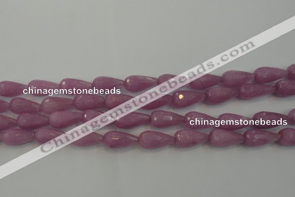 CCN3000 15.5 inches 9*22mm faceted teardrop candy jade beads