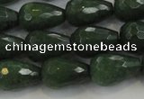 CCN3011 15.5 inches 10*15mm faceted teardrop candy jade beads