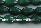 CCN3012 15.5 inches 10*15mm faceted teardrop candy jade beads