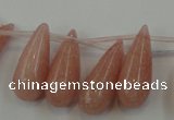 CCN3025 15.5 inches 10*25mm teardrop candy jade beads wholesale