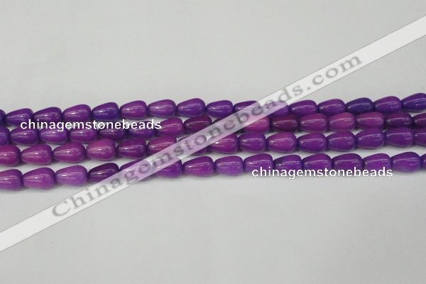 CCN3754 15.5 inches 8*12mm teardrop candy jade beads wholesale