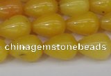 CCN3760 15.5 inches 10*14mm teardrop candy jade beads wholesale