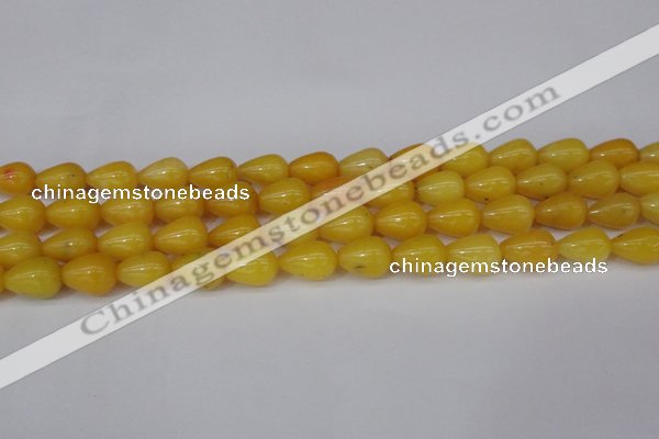 CCN3760 15.5 inches 10*14mm teardrop candy jade beads wholesale