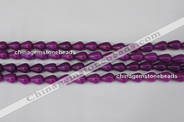 CCN3767 15.5 inches 10*14mm teardrop candy jade beads wholesale