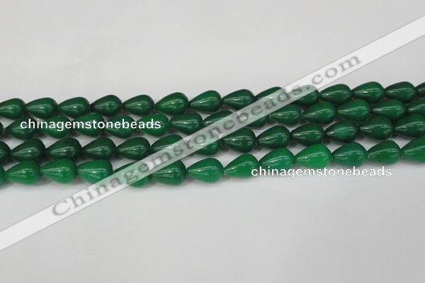 CCN3770 15.5 inches 10*14mm teardrop candy jade beads wholesale