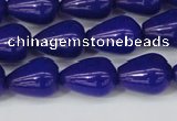 CCN3772 15.5 inches 10*14mm teardrop candy jade beads wholesale