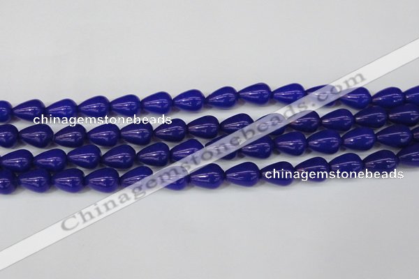 CCN3772 15.5 inches 10*14mm teardrop candy jade beads wholesale