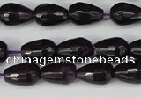 CCN3780 15.5 inches 8*12mm faceted teardrop candy jade beads