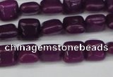 CCN3790 15.5 inches 8*8mm square candy jade beads wholesale