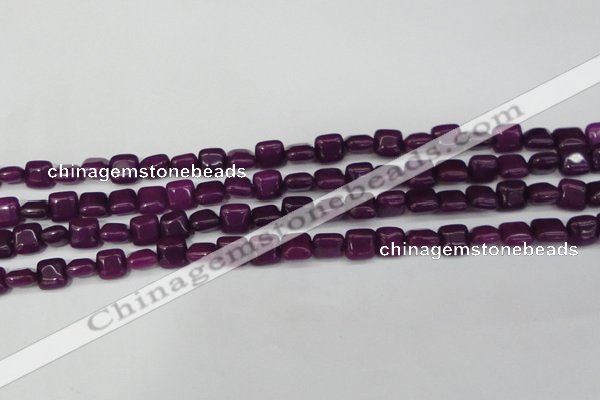 CCN3790 15.5 inches 8*8mm square candy jade beads wholesale