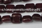 CCN3791 15.5 inches 8*8mm square candy jade beads wholesale