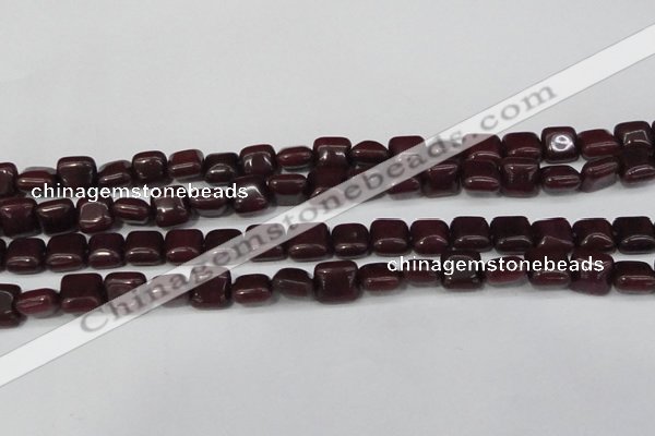 CCN3791 15.5 inches 8*8mm square candy jade beads wholesale