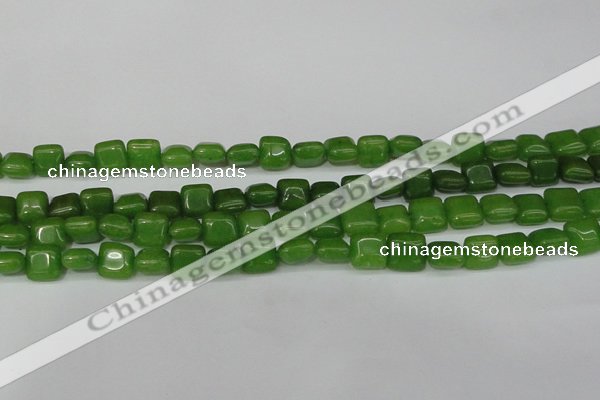 CCN3792 15.5 inches 8*8mm square candy jade beads wholesale