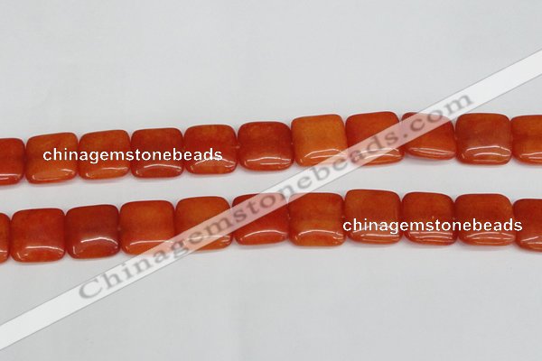 CCN3801 15.5 inches 20*20mm square candy jade beads wholesale