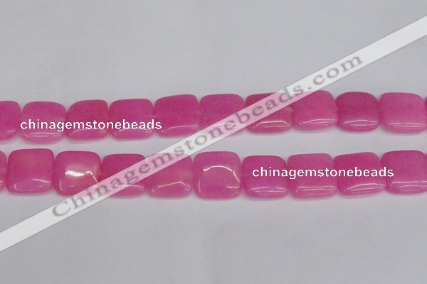 CCN3802 15.5 inches 20*20mm square candy jade beads wholesale