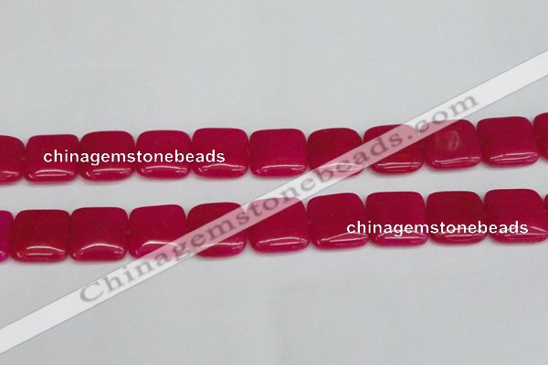 CCN3803 15.5 inches 20*20mm square candy jade beads wholesale