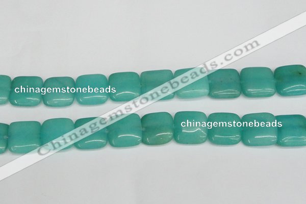 CCN3807 15.5 inches 20*20mm square candy jade beads wholesale