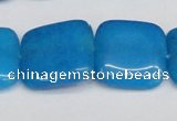 CCN3810 15.5 inches 20*20mm square candy jade beads wholesale